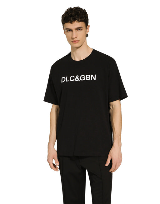 COTTON T-SHIRT WITH DOLCE&GABBANA LOGO