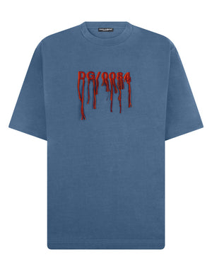 COTTON T-SHIRT WITH FRAYED DG EMBROIDERY