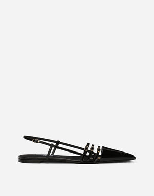PATENT LEATHER SLINGBACKS
