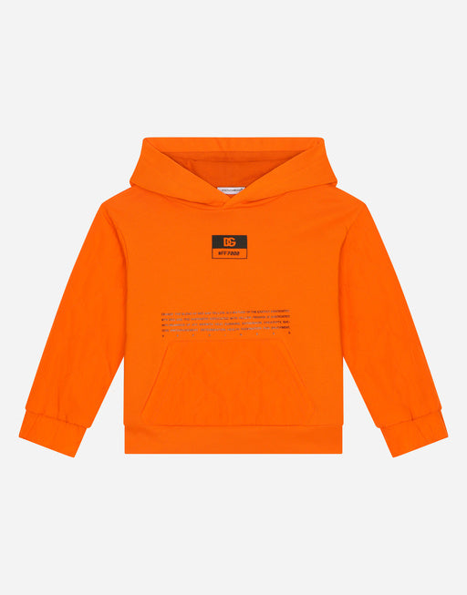 NYLON AND JERSEY HOODIE