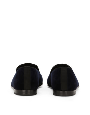 VELVET LOAFER WITH LOGO