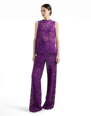 CORDONETTO LACE TROUSERS