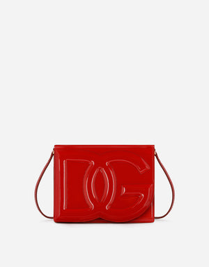 PATENT LEATHER DG LOGO BAG CROSSBODY BAG