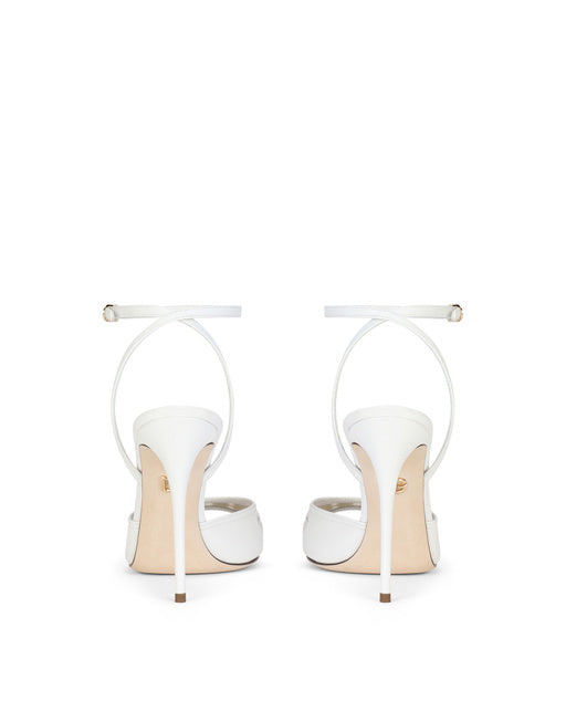EMBROIDERED NAPPA LEATHER SANDALS
