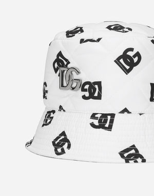 NYLON BUCKET HAT WITH DG LOGO PRINT