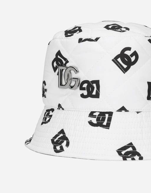 NYLON BUCKET HAT WITH DG LOGO PRINT