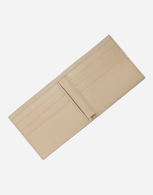 CALFSKIN BIFOLD WALLET WITH LOGO