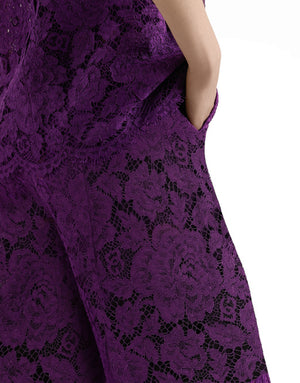 CORDONETTO LACE TROUSERS