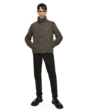 STRETCH JERSEY JACKET WITH BRANDED TAG