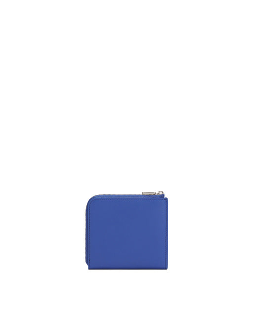 CALFSKIN CARD HOLDER WITH RAISED LOGO