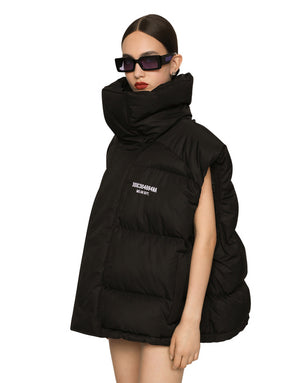 SLEEVELESS PADDED NYLON DOWN JACKET WITH HIGH NECK DGVIB3
