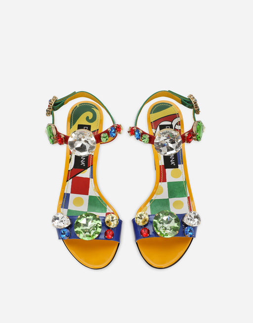 PATENT LEATHER SANDALS