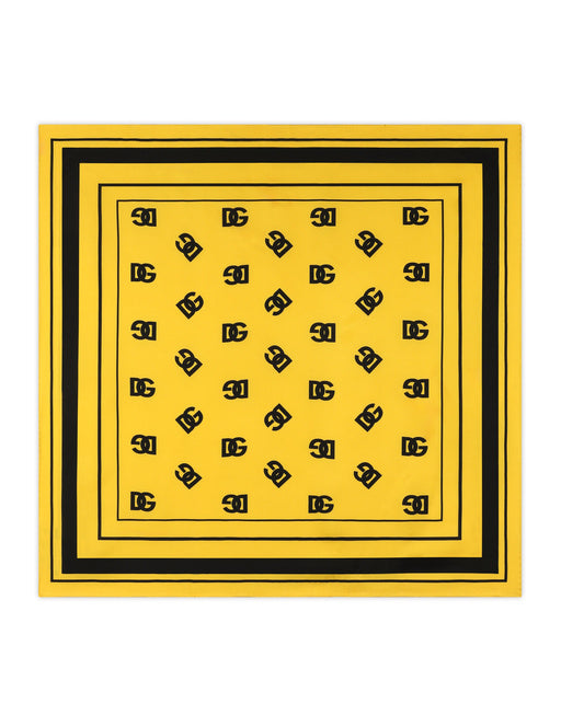 TWILL SCARF WITH ALL-OVER DG LOGO PRINT (70 X 70)
