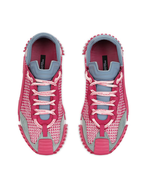 MIXED-MATERIALS NS1 SLIP-ON SNEAKERS