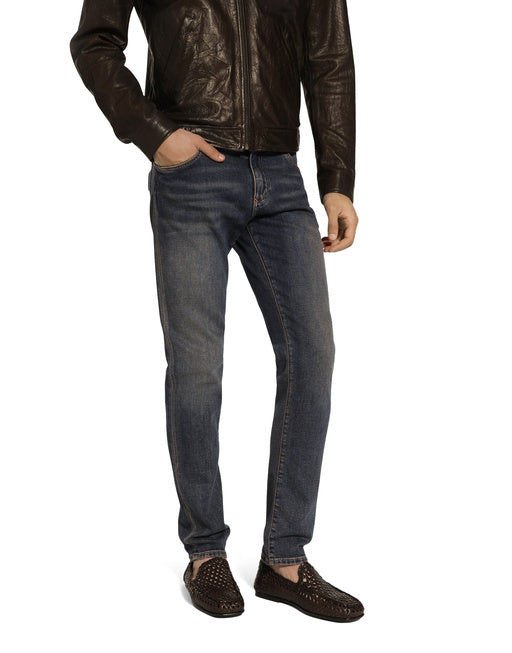 SLIM-FIT STRETCH DENIM JEANS