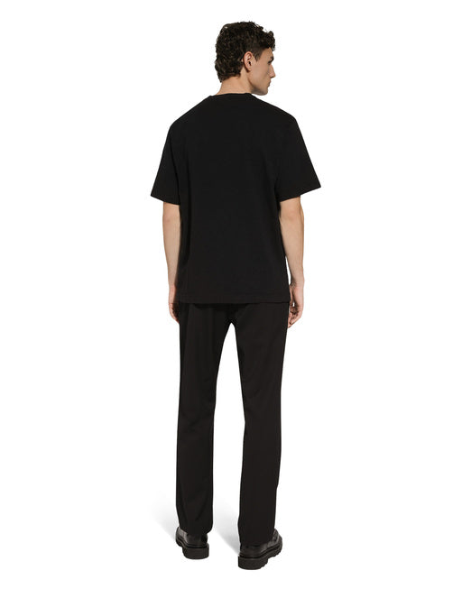 COTTON T-SHIRT WITH DOLCE&GABBANA LOGO