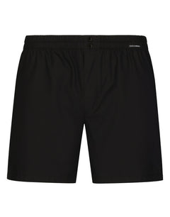 POPLIN SHORTS WITH LOGO LABEL