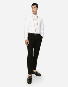 COTTON GOLD-FIT SHIRT WITH DG PATCH