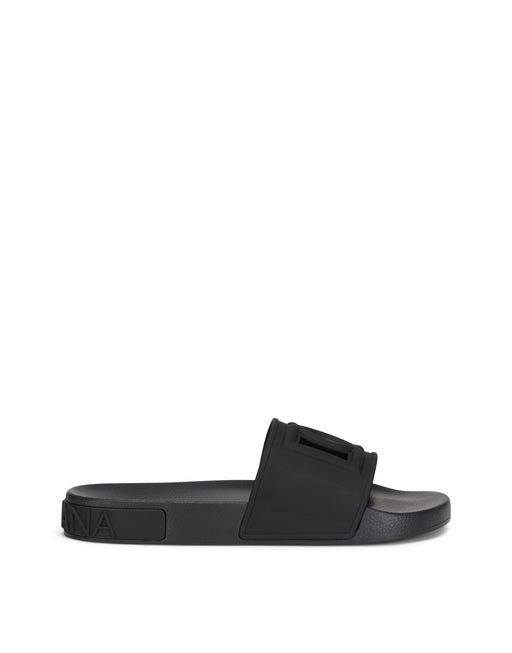 RUBBER BEACHWEAR SLIDES WITH DG MILLENNIALS LOGO