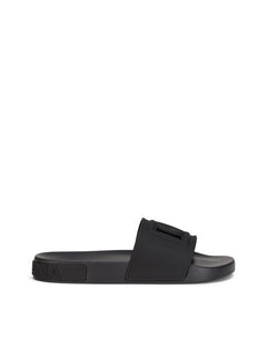 RUBBER BEACHWEAR SLIDES WITH DG MILLENNIALS LOGO