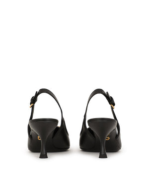 DG AMORE POINTED LEATHER SLINGBACK