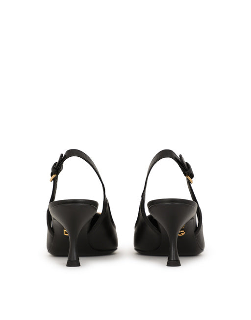 DG AMORE POINTED LEATHER SLINGBACK