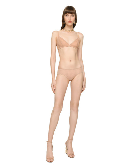 JACQUARD TULLE BRIEFS