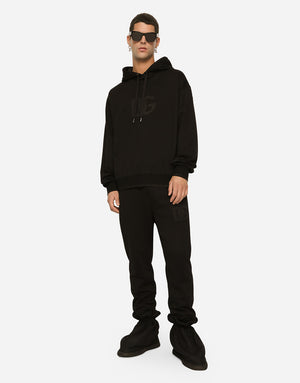 JERSEY HOODIE WITH DG EMBROIDERY