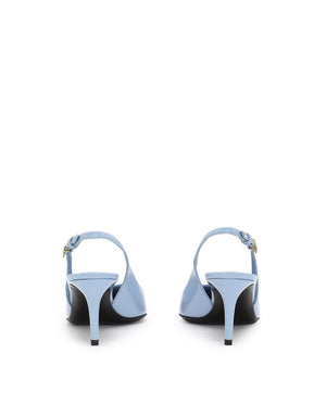 POLISHED CALFSKIN SLINGBACKS
