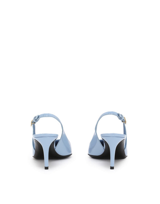 POLISHED CALFSKIN SLINGBACKS