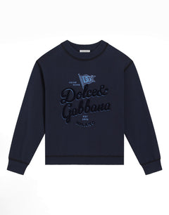 ROUND-NECK SWEATSHIRT WITH DOLCE&GABBANA LOGO