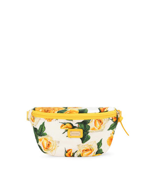 NYLON BELT BAG WITH POPPY PRINT