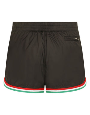 SHORT SWIM SHORTS WITH ITALY DG PATCH