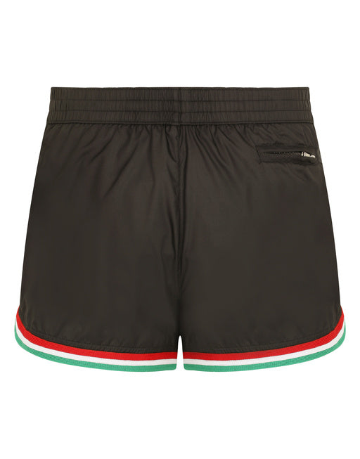 SHORT SWIM SHORTS WITH ITALY DG PATCH