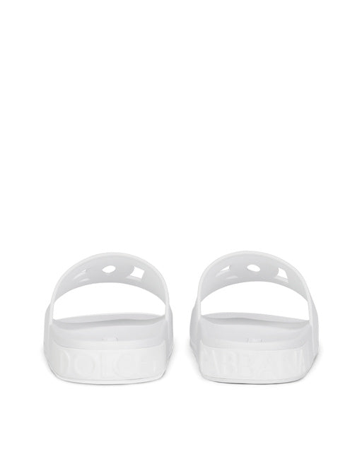 RUBBER BEACHWEAR SLIDES WITH DG MILLENNIALS LOGO
