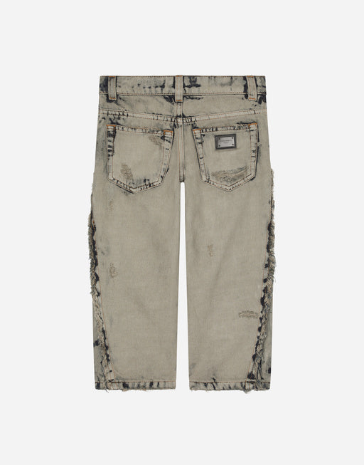 OVERDYED WASHED DENIM JEANS
