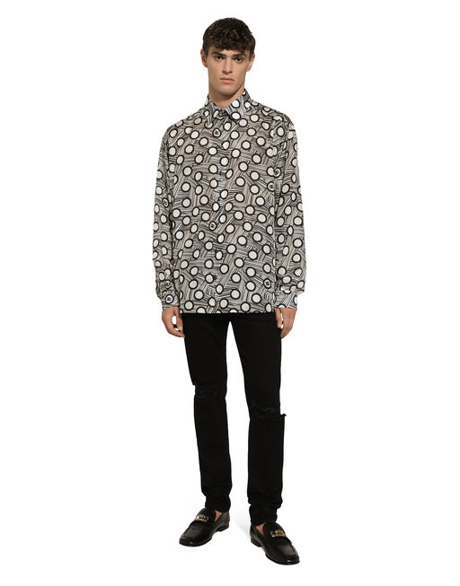 PRINTED SILK SHIRT