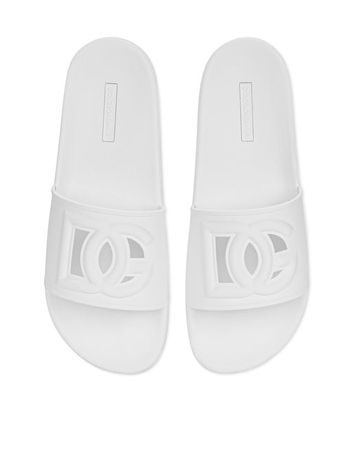 RUBBER BEACHWEAR SLIDERS WITH DG LOGO