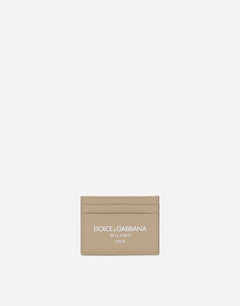 CALFSKIN CARD HOLDER WITH LOGO
