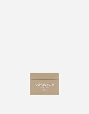 CALFSKIN CARD HOLDER WITH LOGO