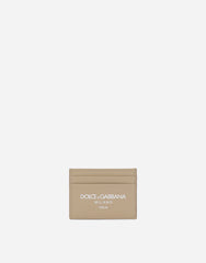 CALFSKIN CARD HOLDER WITH LOGO