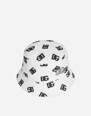 NYLON BUCKET HAT WITH DG LOGO PRINT