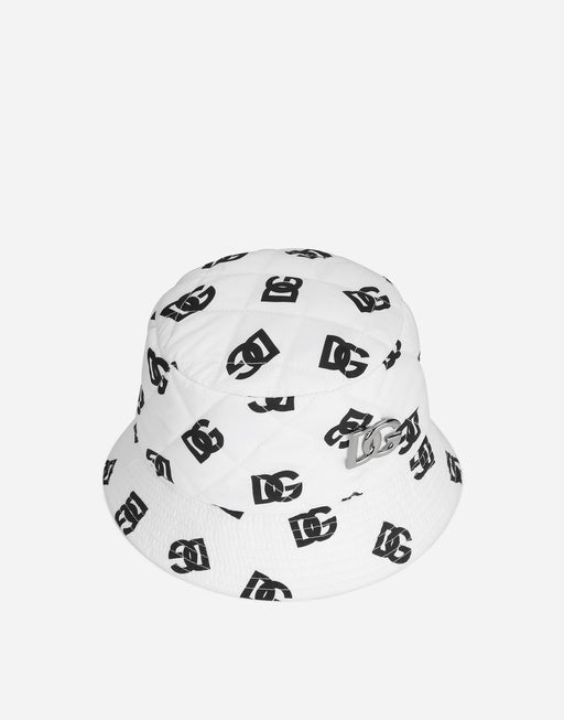 NYLON BUCKET HAT WITH DG LOGO PRINT