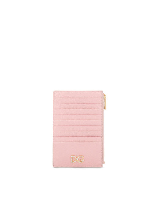 LARGE VERTICAL DAUPHINE CALFSKIN CREDIT CARD HOLDER
