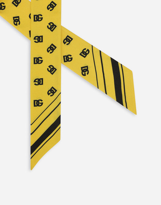 TWILL HEADSCARF WITH ALL-OVER DG LOGO PRINT