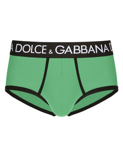 HIGH-RISE TWO-WAY STRETCH JERSEY BRANDO BRIEFS