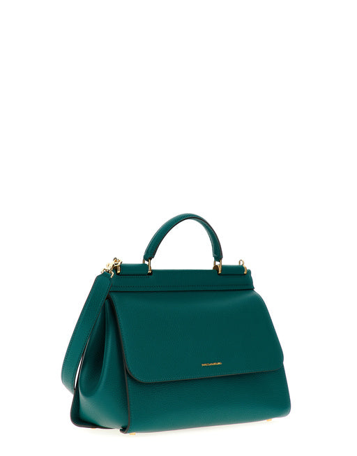 HANDBAG IN DRUMMED CALF LEATHER