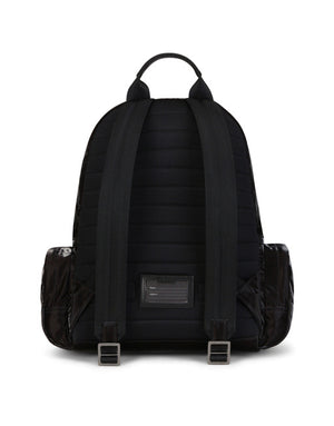 NERO SICILIA DNA NYLON BACKPACK WITH BRANDED TAG