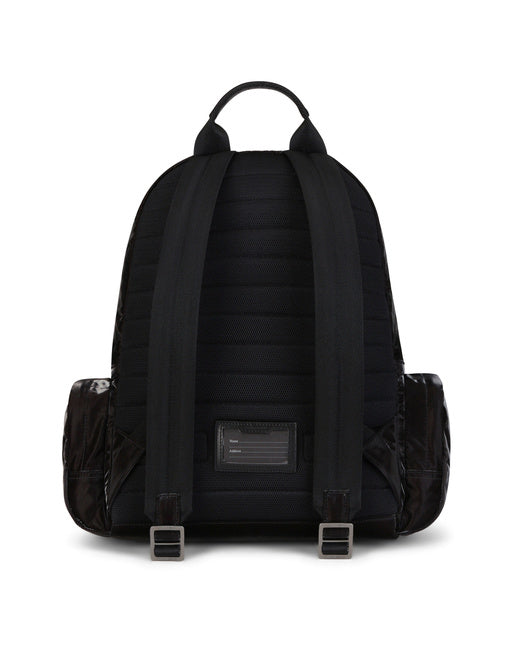 NERO SICILIA DNA NYLON BACKPACK WITH BRANDED TAG
