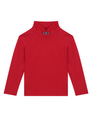 JERSEY TURTLE-NECK WITH DG LOGO EMBROIDERY